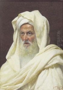 Vieil Homme En Blanc by Jose Tapiro Y Baro