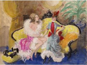 Scene Galante by Maurice Taquoy