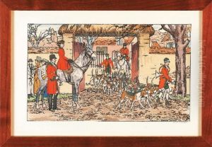 La Sortie Du Chenil Et Le Depart En Foret by Maurice Taquoy