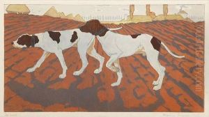 Tres Jolie Gravure En Couleur Contresignee Et Datee 1907 En Bas Adroite, Marquee by Maurice Taquoy