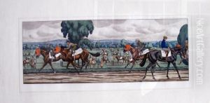 Les Courses A Longchamp by Maurice Taquoy