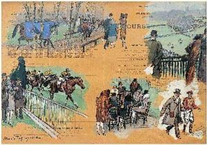 Aux Courses, Auteuil, Jeudi 2 Decembre 1926 by Maurice Taquoy