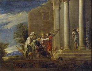 Tobias Healing his Father 1620-23 by Domenico Fetti