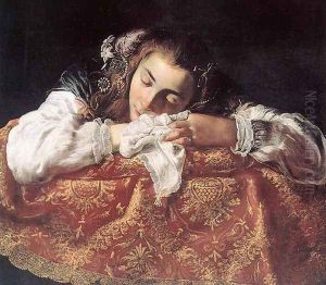 Sleeping Girl c. 1615 by Domenico Fetti