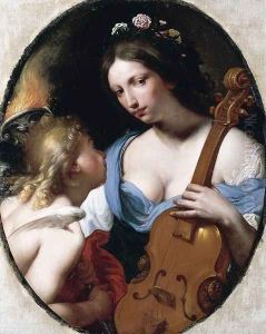 Personification of Music (St Cecilia) c. 1650 by Antonio Franchi