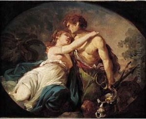 Venus Et Adonis by Hugues Taraval