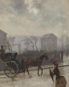 Hansom Cab In London by Edmund Charles Tarbell
