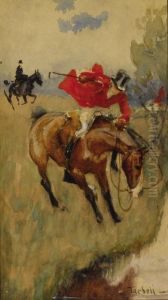 Fox Hunt - Halt! by Edmund Charles Tarbell