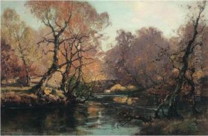 Fishing On The River Bank