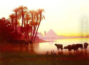 Along The Nile by Charles Theodore Frere