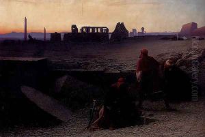 Ruines De Thebes (Haute-Egypte) by Charles Theodore Frere