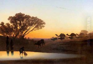 Sunset On The Nile by Charles Theodore Frere