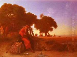 An Arab Encampment by Charles Theodore Frere