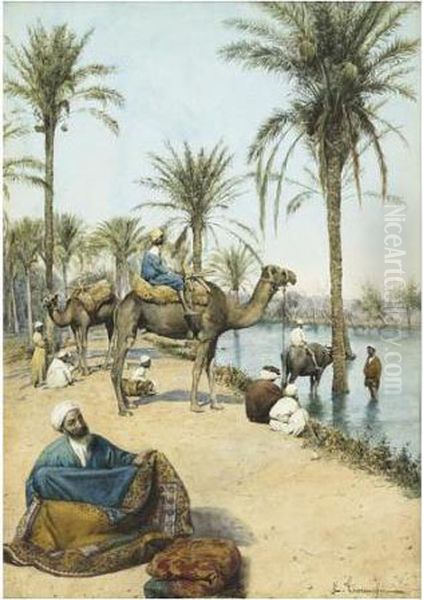 Le Marchand De Tapis Au Bord Du Nil - view 1