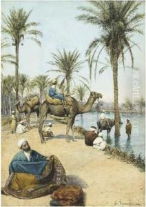 Le Marchand De Tapis Au Bord Du Nil by Enrico Tarenghi