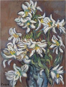 White Lilies by Nikolai Aleksandrovich Tarkhov