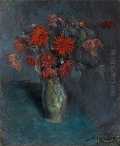 Flowers In A Vase by Nikolai Aleksandrovich Tarkhov