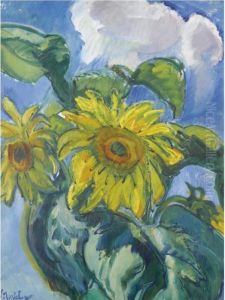 Sunflowers by Nikolai Aleksandrovich Tarkhov