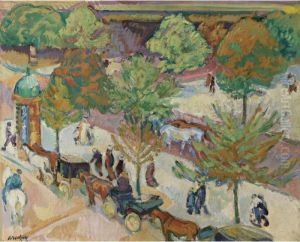 Avenue Du Maine, Paris by Nikolai Aleksandrovich Tarkhov