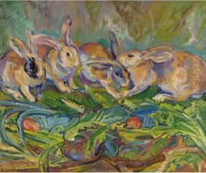 Rabbits by Nikolai Aleksandrovich Tarkhov