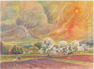 Storm Clouds Gathering Over The Orchard