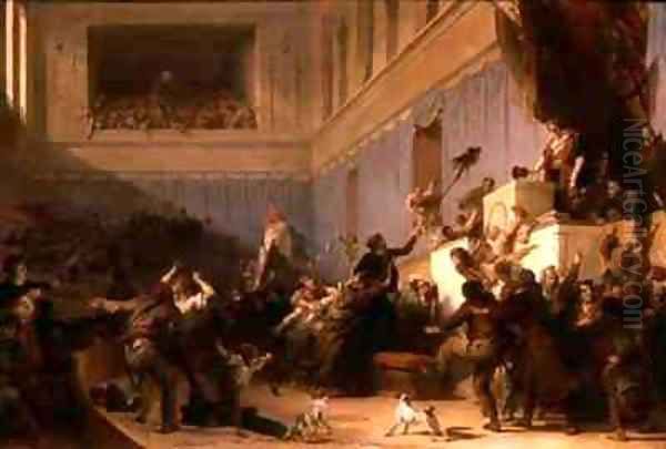 Francois Antoine Boissy dAnglas 1756-1826 Saluting the Head of the Deputy Jean Bertrand Feraud 1759-95 1 Prairial An III - view 1