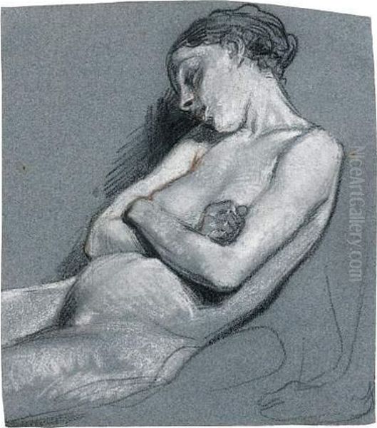 Femme Demi-allongee, Endormie - view 1