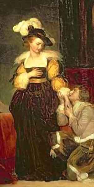 Mary Queen of Scots 1542-87 with Rizzio - view 1