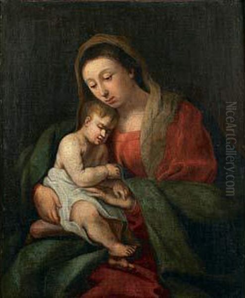 Vierge A L'enfant Endormi - view 1