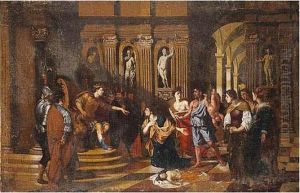 The Judgement Of Solomon by Jean Tassel