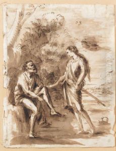 Herminie Et Un Berger