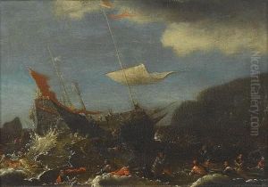 Saint Paul Shipwrecked Off The Island Of Malta by Agostino Tassi