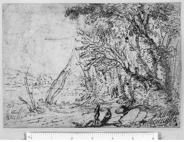 A Wooded Landscape With Figures - view 1