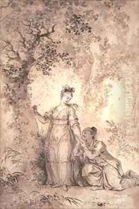 The Fiancee of the King of Garbe the Tree by Alexandre Evariste Fragonard