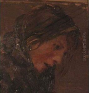 Jeune Femme Au Chle by Francis Tattegrain
