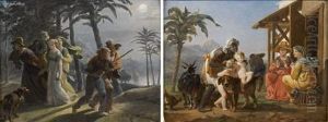 Virginie Apprend Qu'elle Va Devoir Partir by Nicolas Antoine Taunay