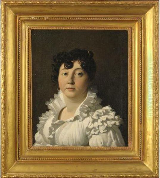 Portrait De Mme Pardon Au Corsage Blanc - view 1