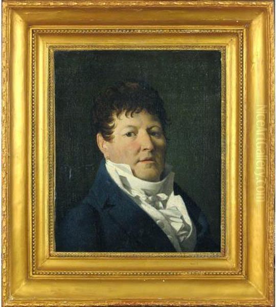 Portrait De Mr Pardon En Gilet, Chemise Et Cravate Blanche - view 1