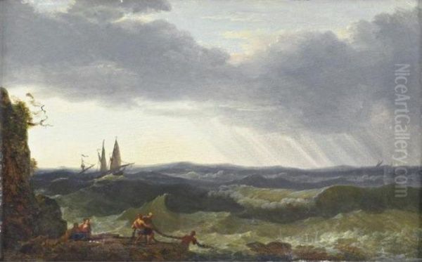 Retour De Peche, Ciel Orageux - view 1