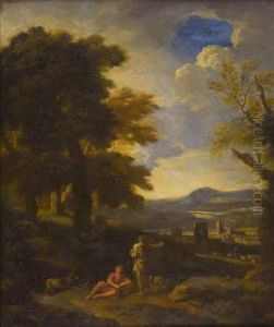 Bergers Devant Une Ville Fortifiee by Carlo Antonio Tavella, Il Solfarola