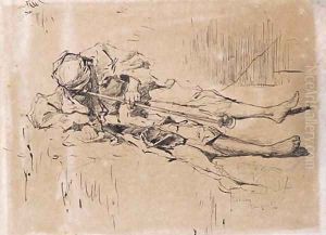 The pipe smoker (Fumador en pipa ) by Mariano Fortuny y Marsal