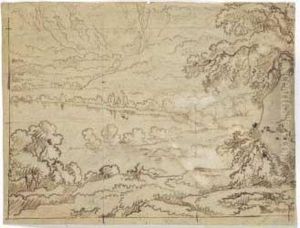 Studio Di Paesaggio by Carlo Antonio Tavella, Il Solfarola
