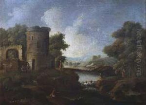 Paesaggio Fluviale Con Rudere E
Pescatori - Paesaggio Fluviale Con Fortilizio, Pescatori E Viandanti by Carlo Antonio Tavella, Il Solfarola