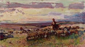 Pascolo Nella Campagna Romana by Andrea Tavernier