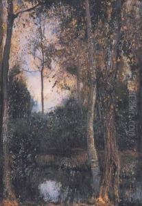 Paesaggio Con Alberi by Andrea Tavernier