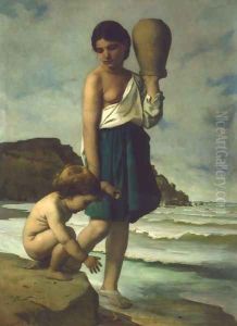 Kinder am Strande by Anselm Friedrich Feuerbach