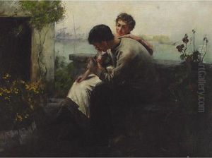 The Old Old Story by Albert Chevallier Tayler