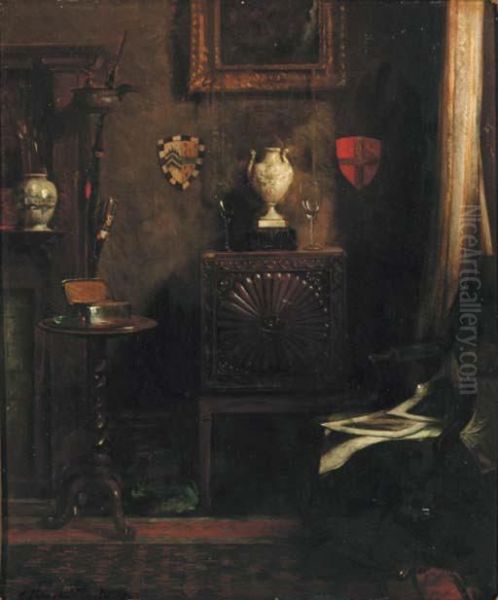 Interior With Heraldic Crests - view 1