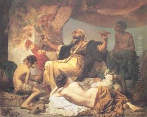 Hafis vor der Schenke by Anselm Friedrich Feuerbach