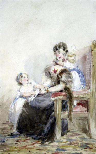 Mother And Two Children - view 1